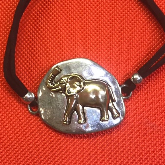 ALABAMA FANS Elephant Bracelet Silver/Gold/Brown - Picture 3 of 7